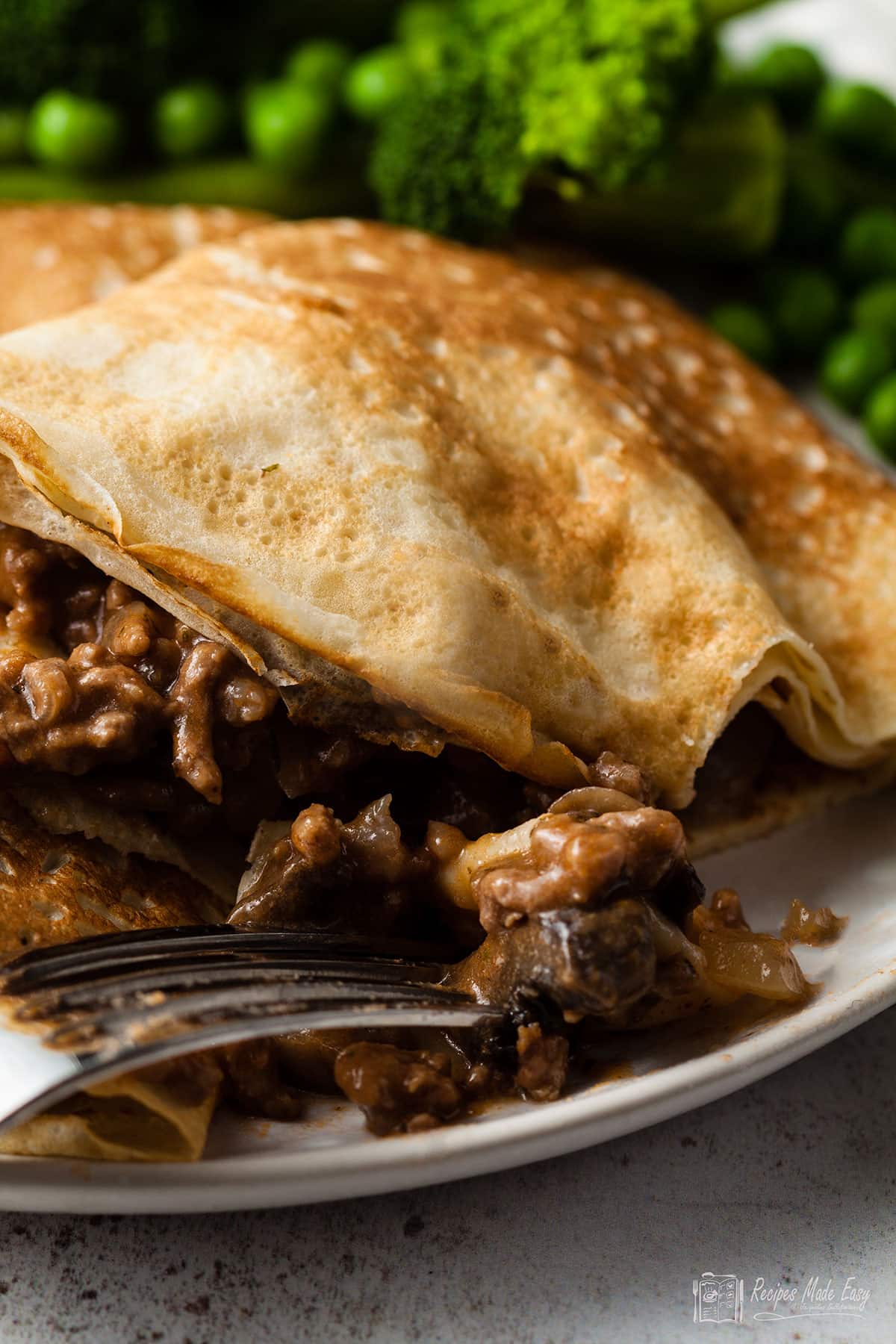 Beef And Mushroom Pancakes